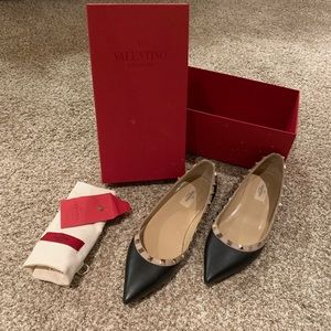 VALENTINO GARAVANI Rockstud Ballerina Flat